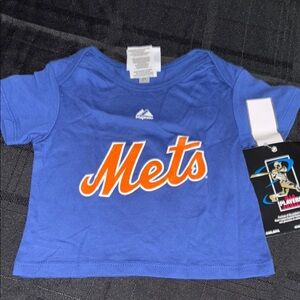 NWT Majestic Kids Blue 3-6 months T-Shirt WRIGHT 5